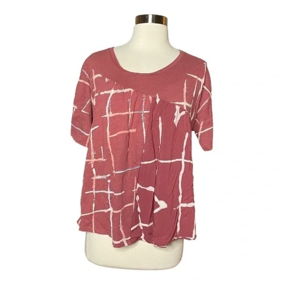 ANTHROPOLOGIE Akemi + Kin Light Streaks Tee Medium - Picture 5 of 11